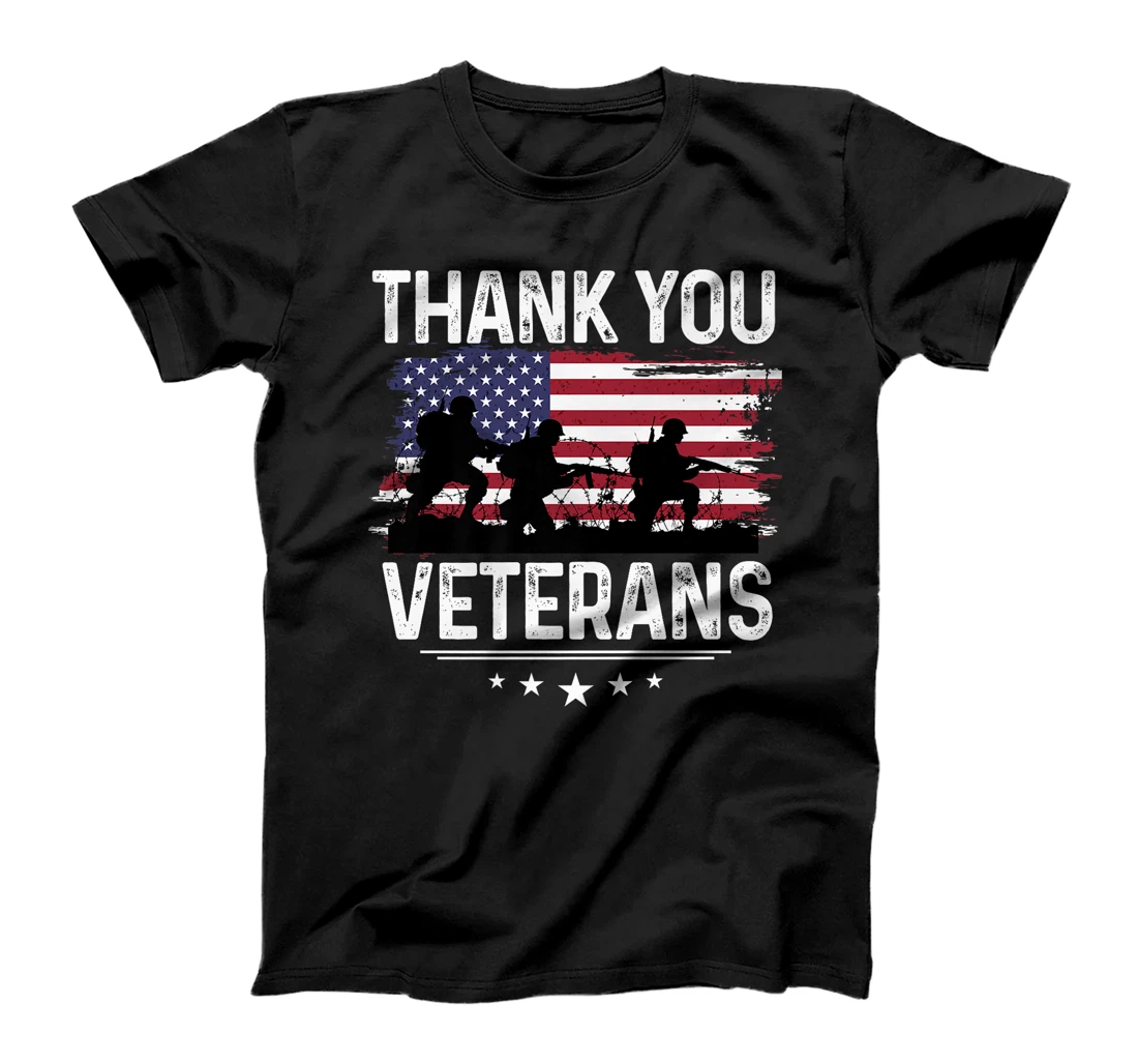 Thank You Veterans Shirt Patriotic Tee Soldier's Shadow Premium T-Shirt