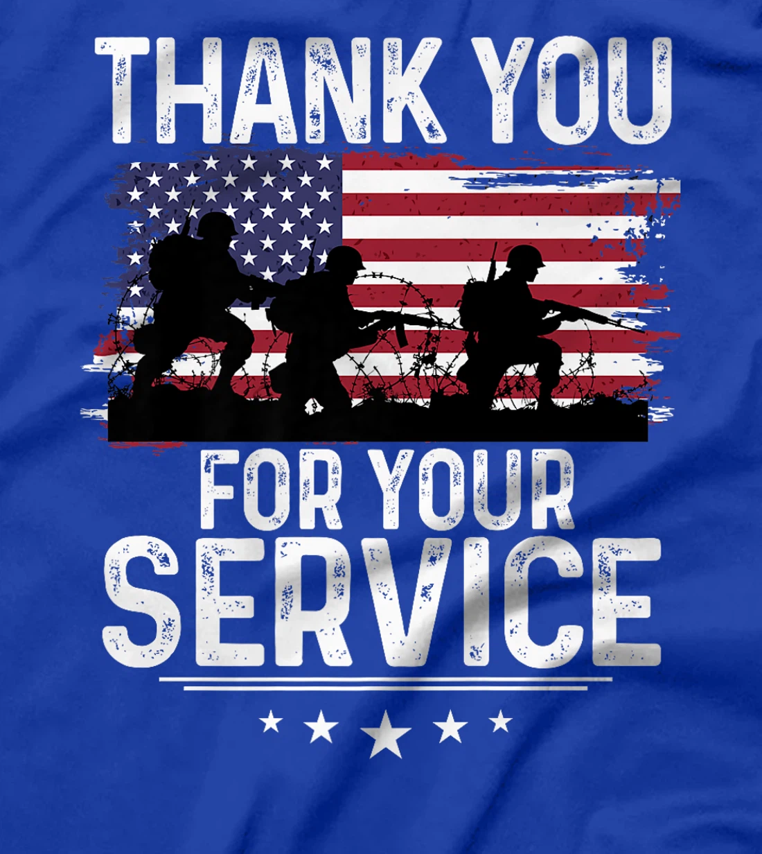 Thank You For Your Service Shirt Patriotic Veteran Themed Premium T-Shirt