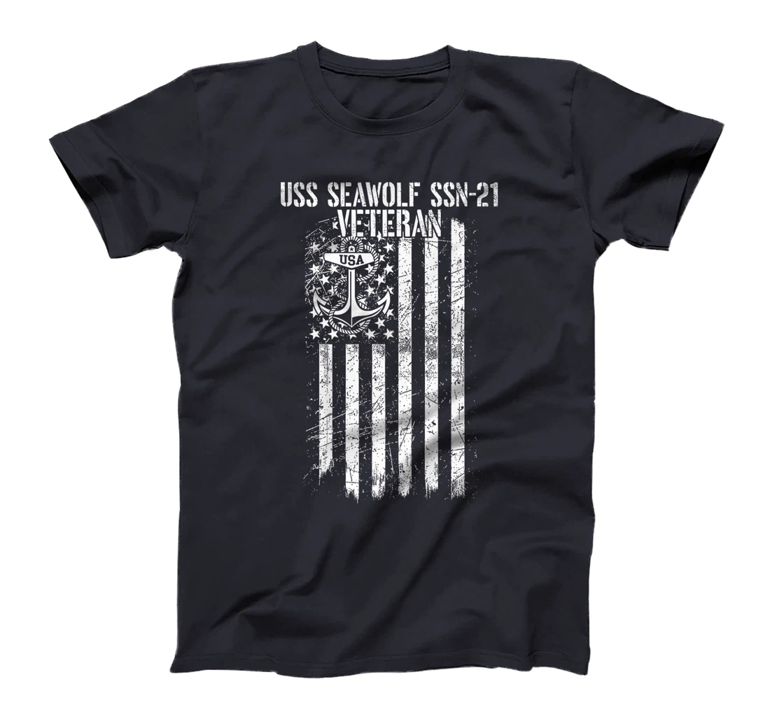 USS Seawolf SSN-21 Attack Submarine Veteran Premium T-Shirt