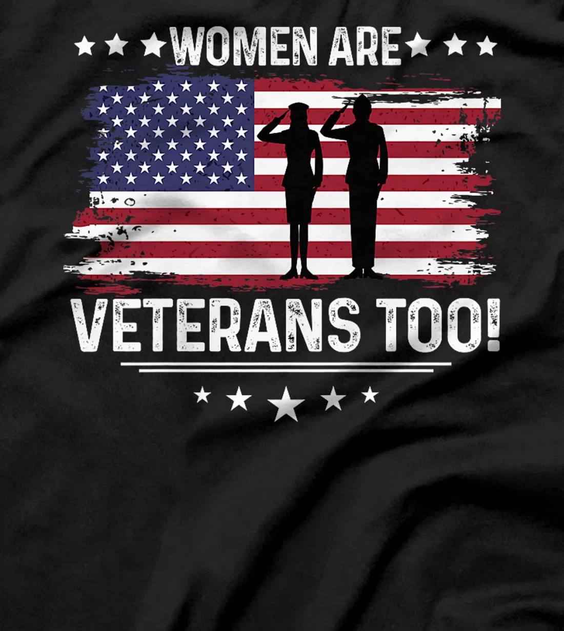 Womens Women Are Veterans Too - Female Veterans Shirt Premium T-Shirt