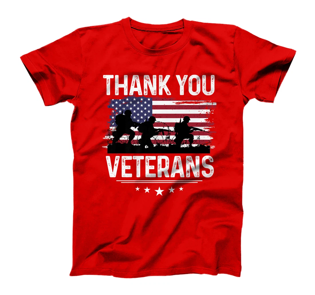 Thank You Veterans Shirt Patriotic Tee Soldier's Shadow Premium T-Shirt