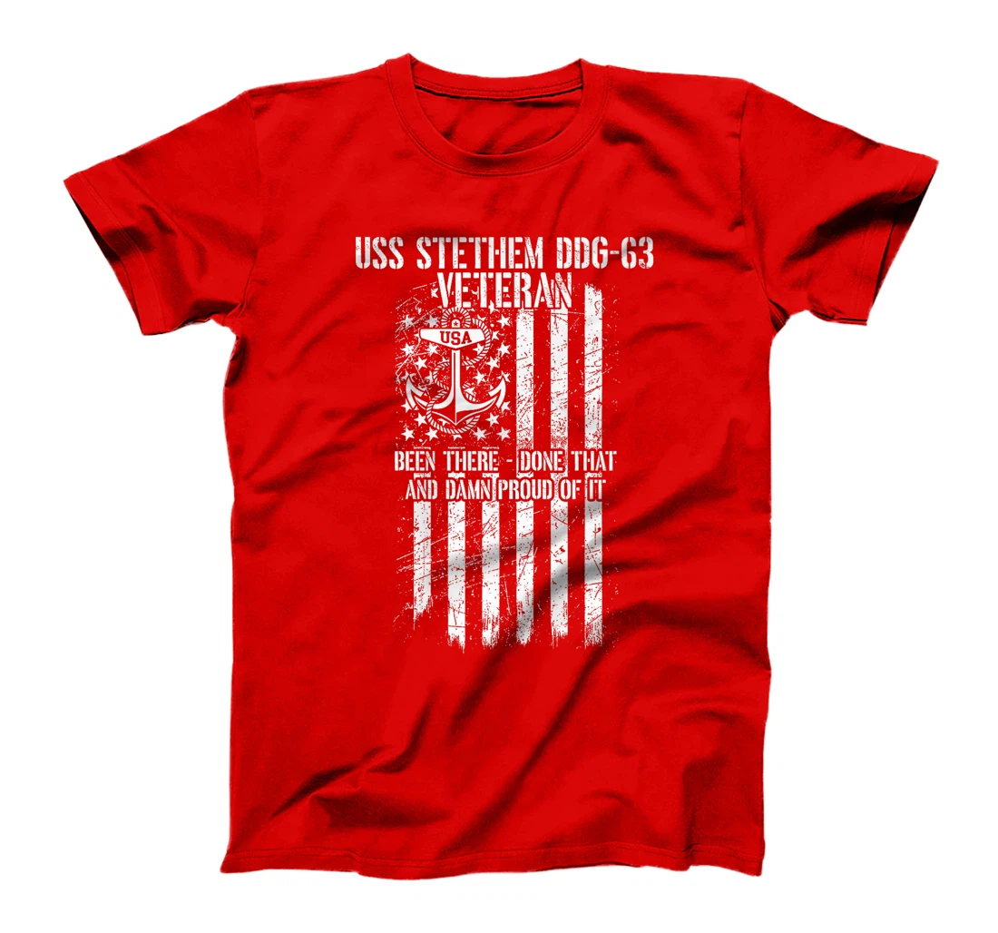 USS Stethem DDG-63 Destroyer Veteran Premium T-Shirt