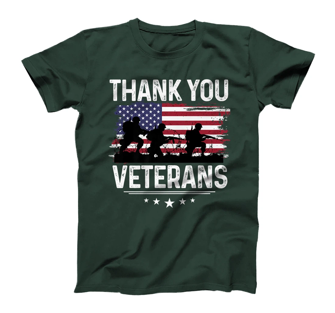 Thank You Veterans Shirt Patriotic Tee Soldier's Shadow Premium T-Shirt