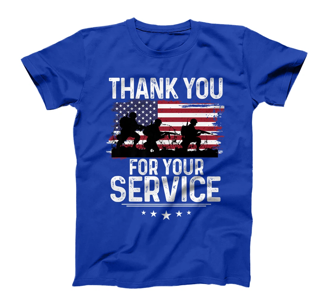 Thank You For Your Service Shirt Patriotic Veteran Themed Premium T-Shirt