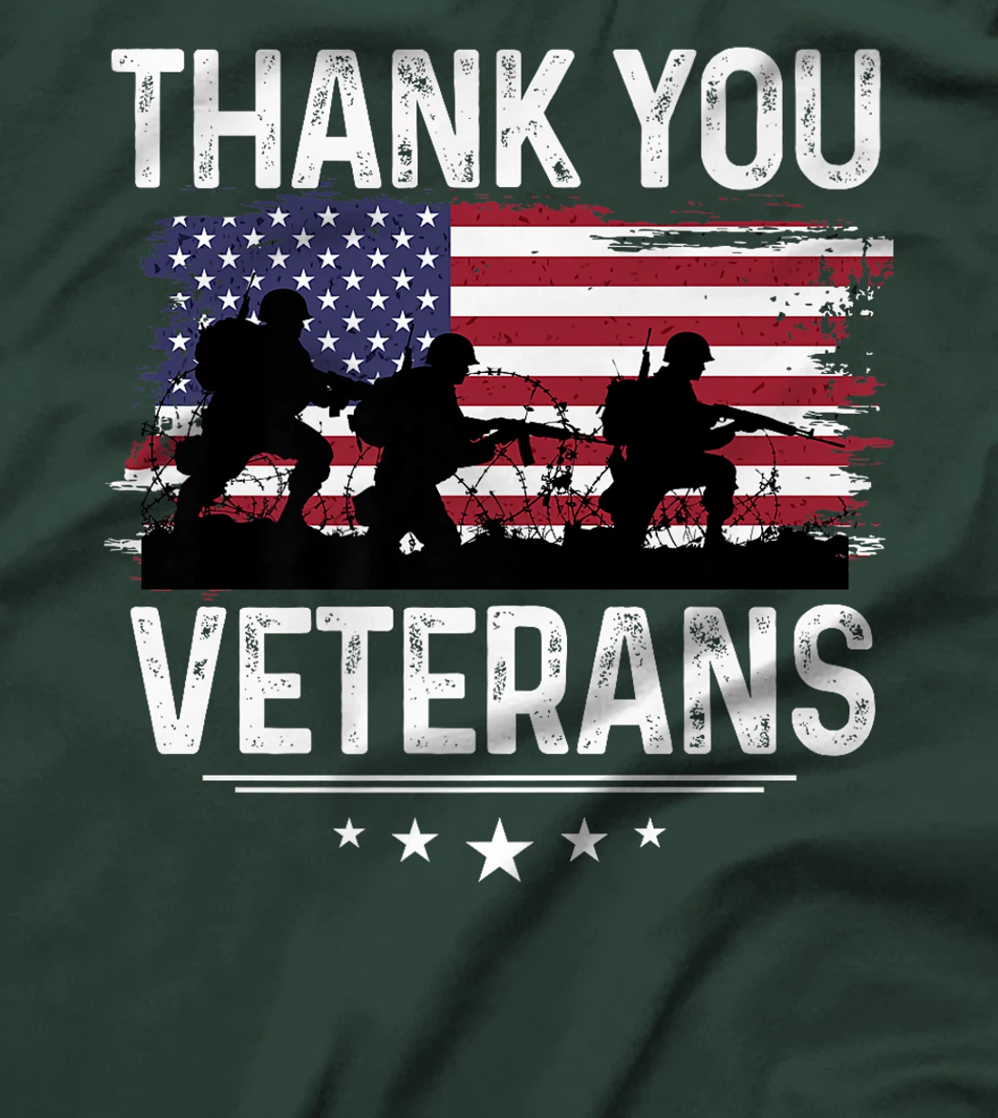 Thank You Veterans Shirt Patriotic Tee Soldier's Shadow Premium T-Shirt
