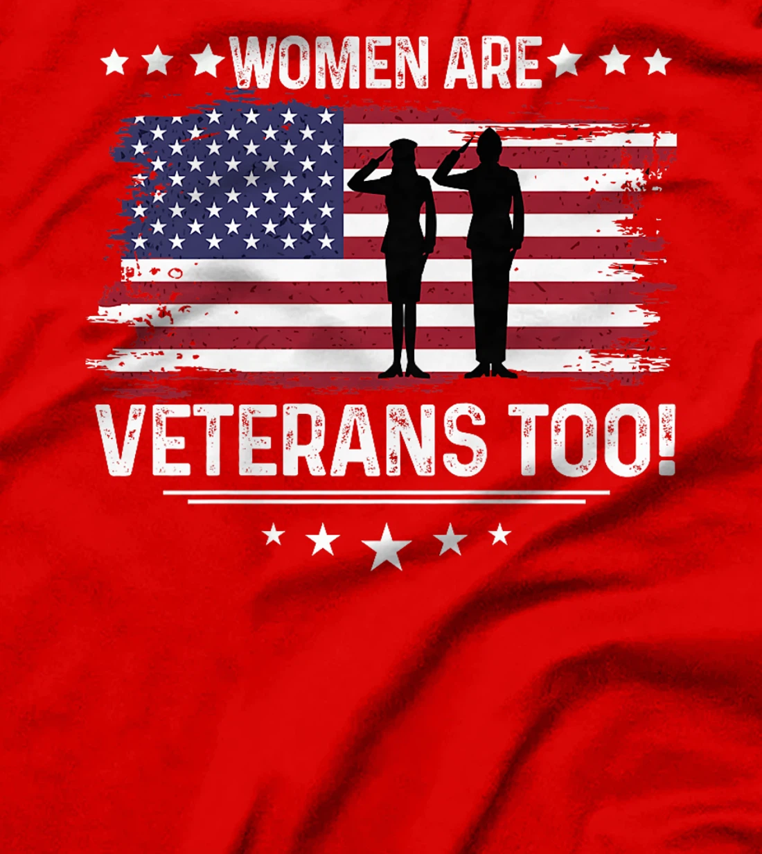 Womens Women Are Veterans Too - Female Veterans Shirt Premium T-Shirt