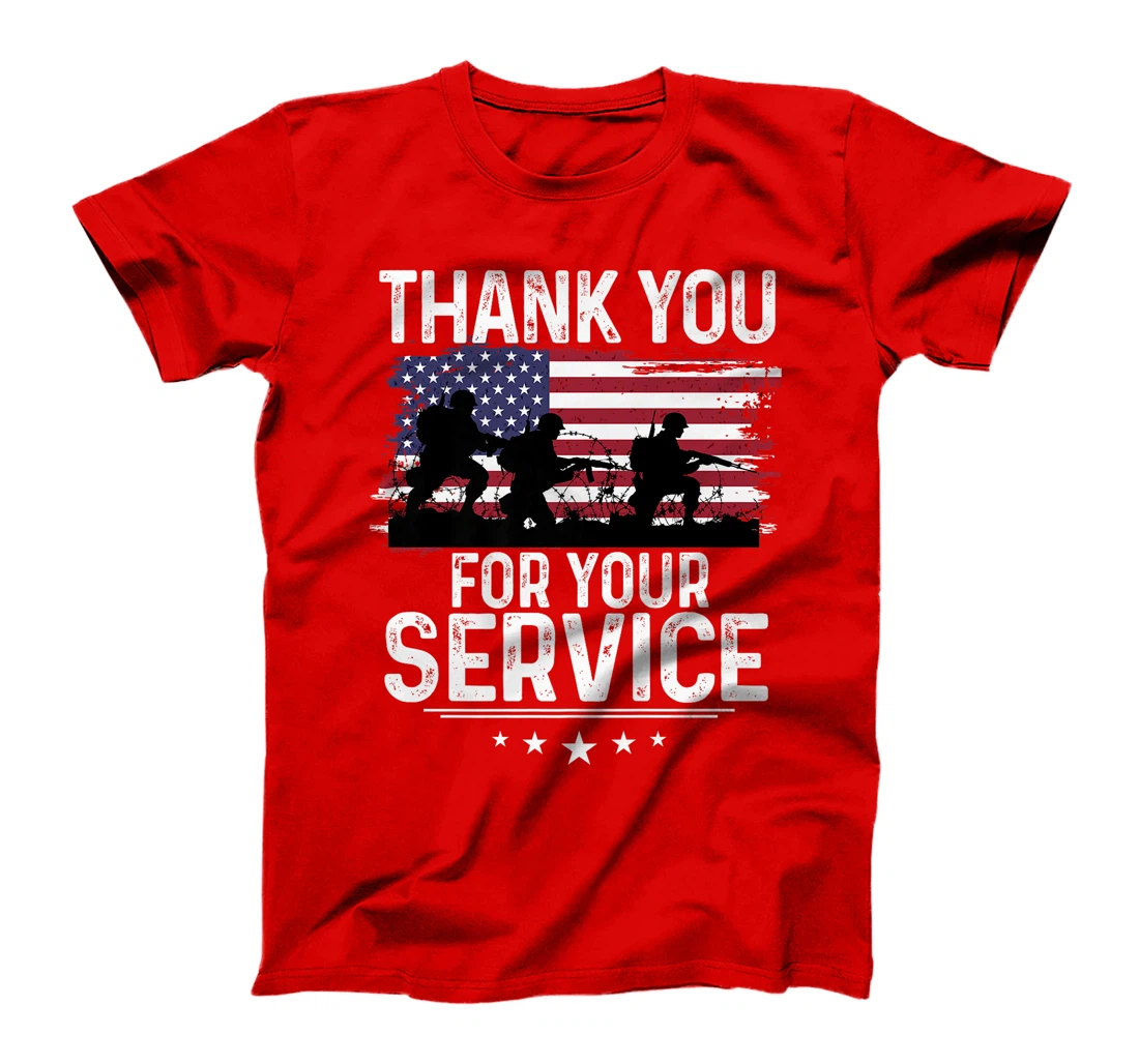 Thank You For Your Service Shirt Patriotic Veteran Themed Premium T-Shirt
