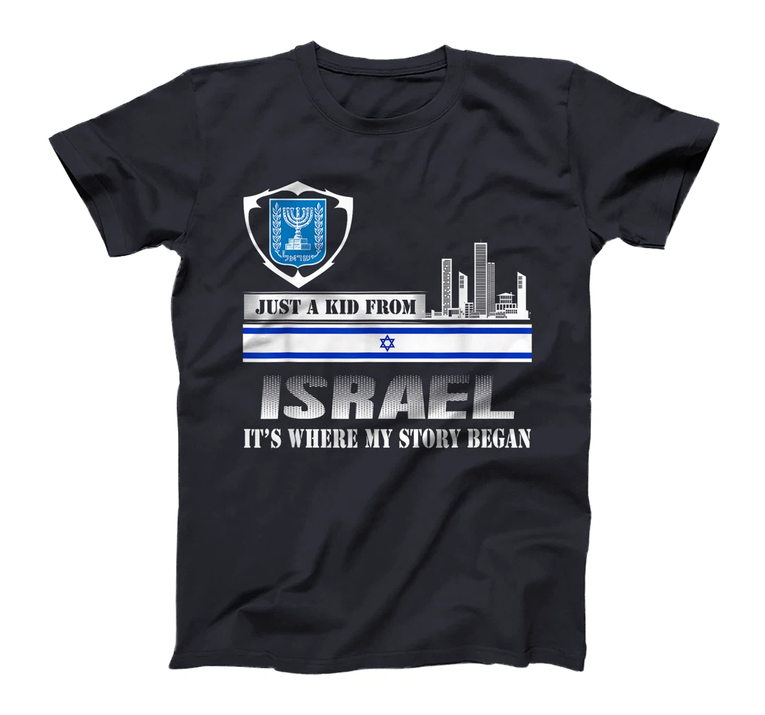 Israel Flag Map - Israel Country T-Shirt