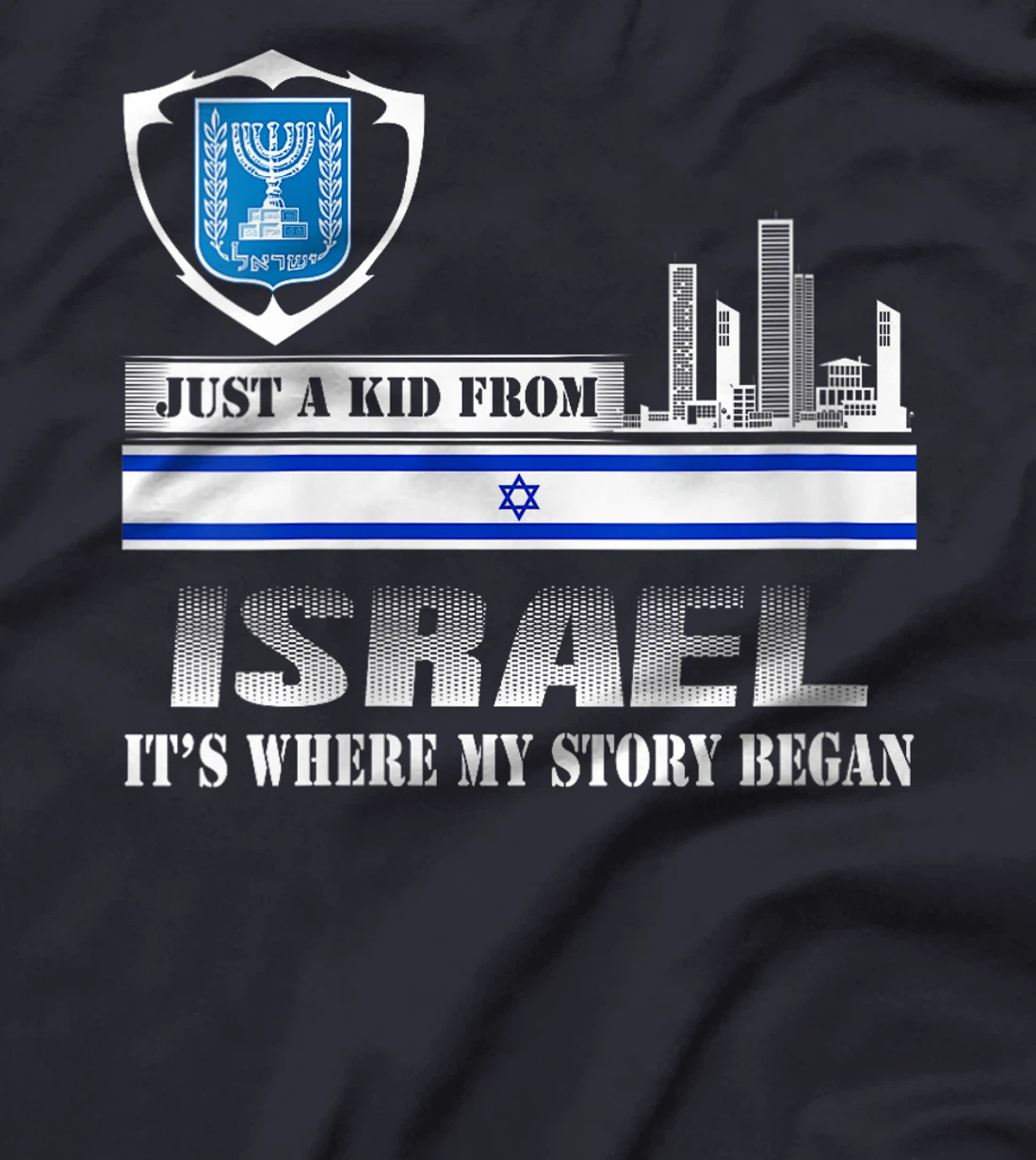 Womens Israel Flag Map - Israel Country T-Shirt