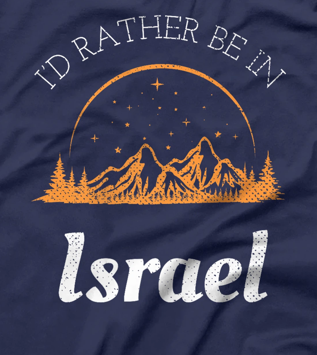 I'd Rather Be In Israel Vintage Retro Israel Premium T-Shirt