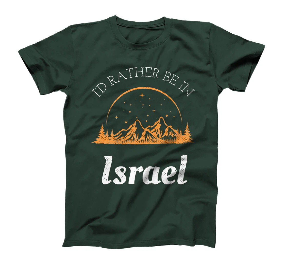 I'd Rather Be In Israel Vintage Retro Israel Premium T-Shirt