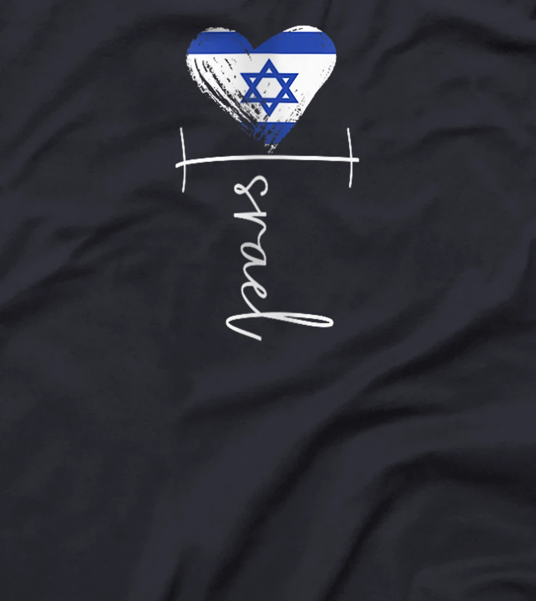 Womens Vintage Israel flag, Israel Heart, Israel trip 2024 T-Shirt