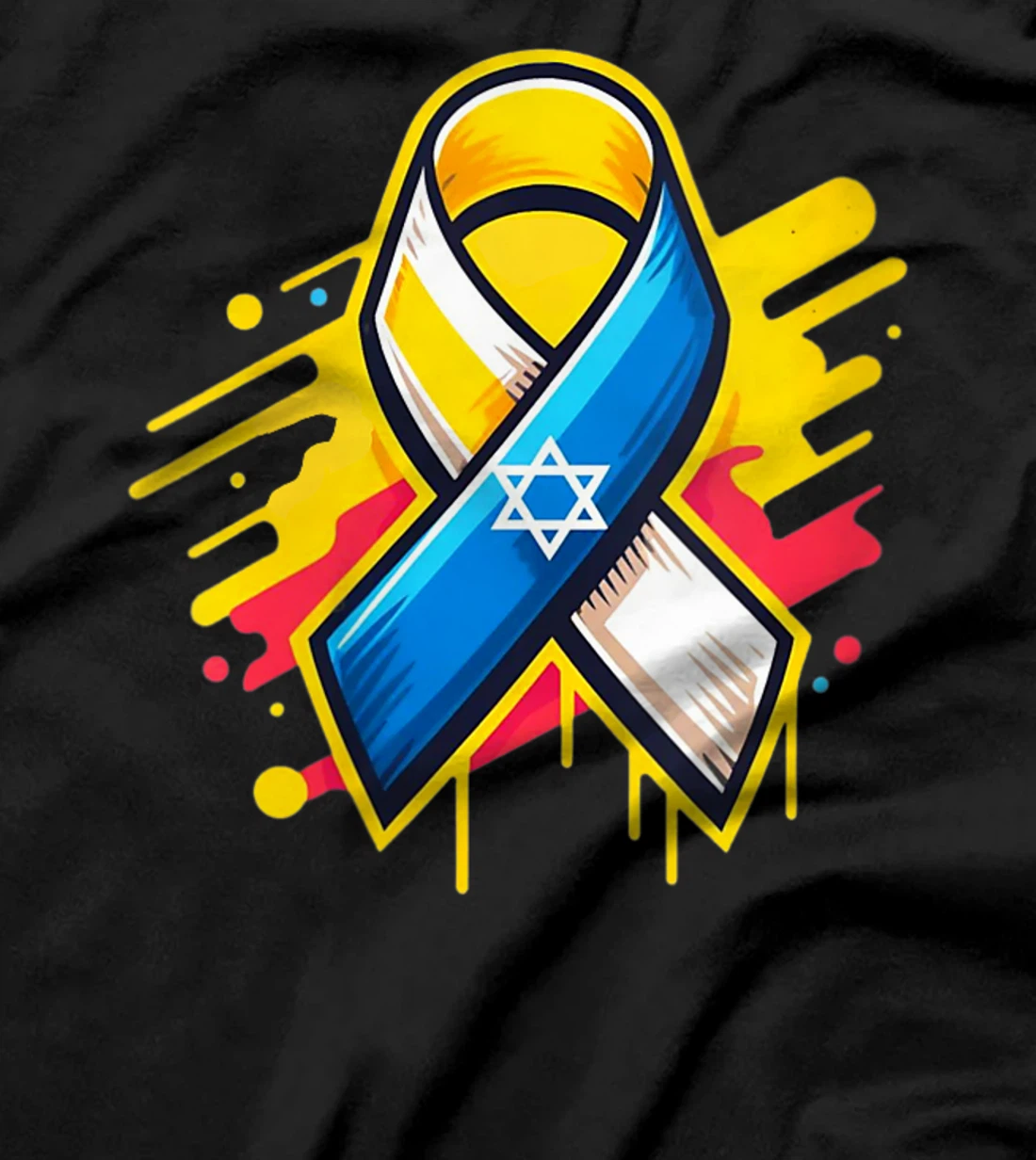 Womens Yellow Ribbon - Bring Them Back Home - Israel Flag - Love T-Shirt