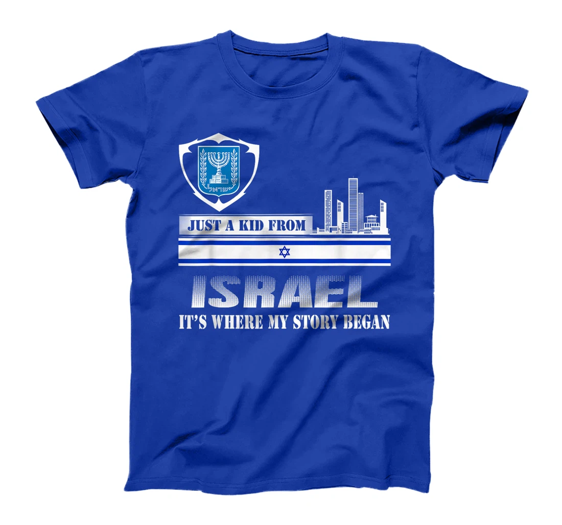 Israel Flag Map - Israel Country T-Shirt