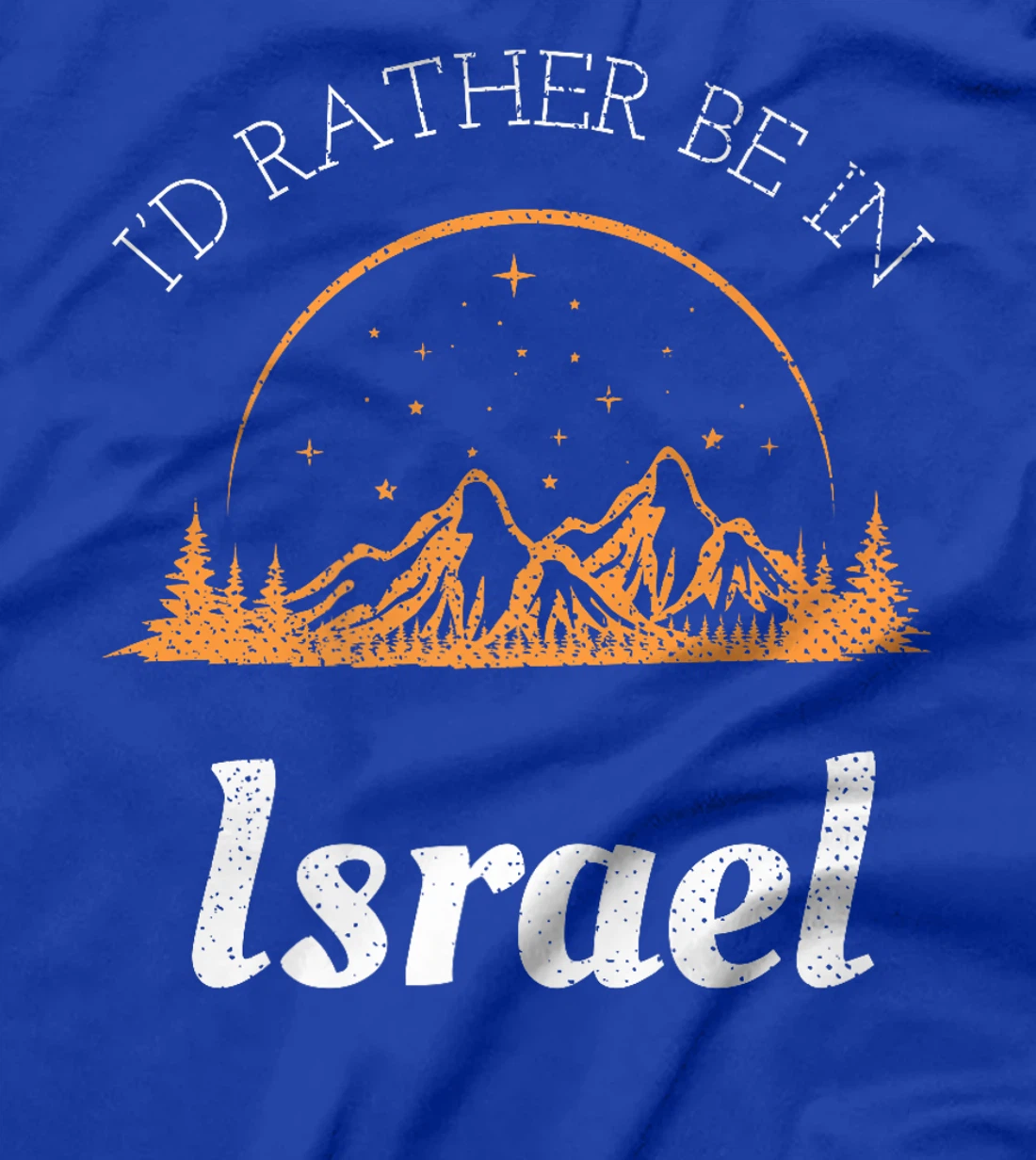 I'd Rather Be In Israel Vintage Retro Israel Premium T-Shirt