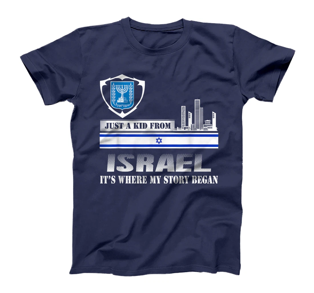 Israel Flag Map - Israel Country T-Shirt