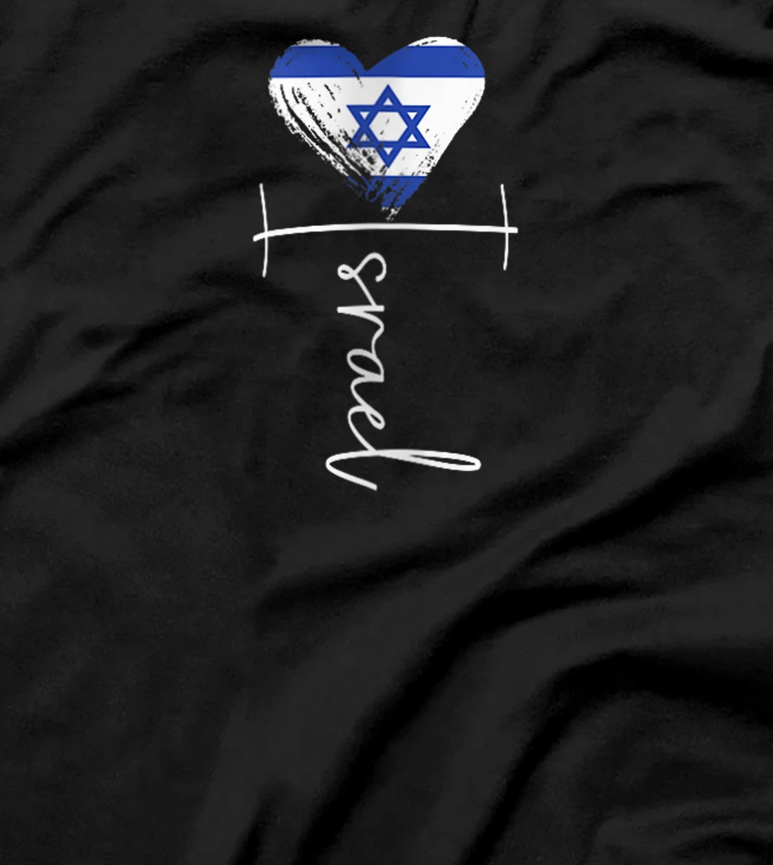 Womens Vintage Israel flag, Israel Heart, Israel trip 2024 T-Shirt