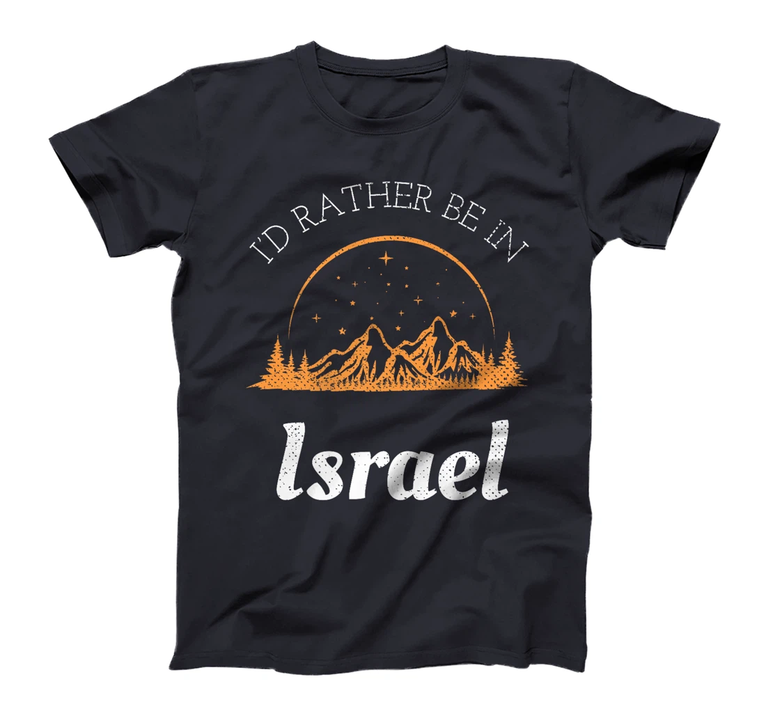 I'd Rather Be In Israel Vintage Retro Israel Premium T-Shirt
