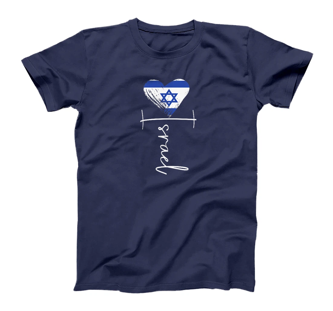 Vintage Israel flag, Israel Heart, Israel trip 2024 Premium T-Shirt