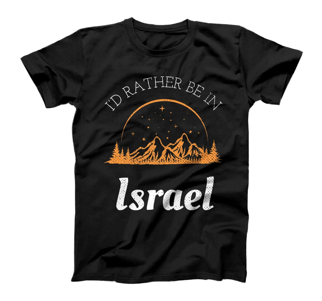I'd Rather Be In Israel Vintage Retro Israel Premium T-Shirt