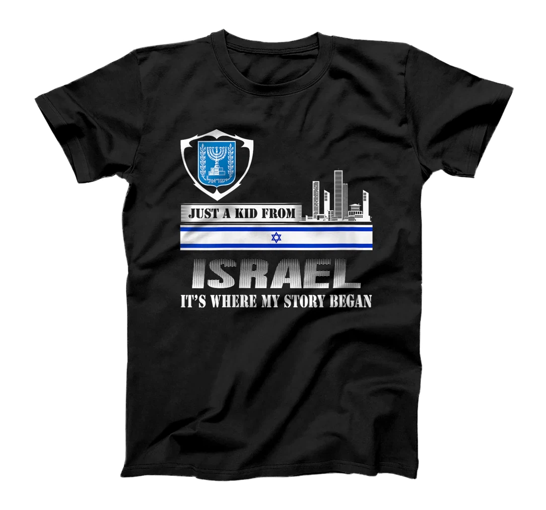 Womens Israel Flag Map - Israel Country T-Shirt