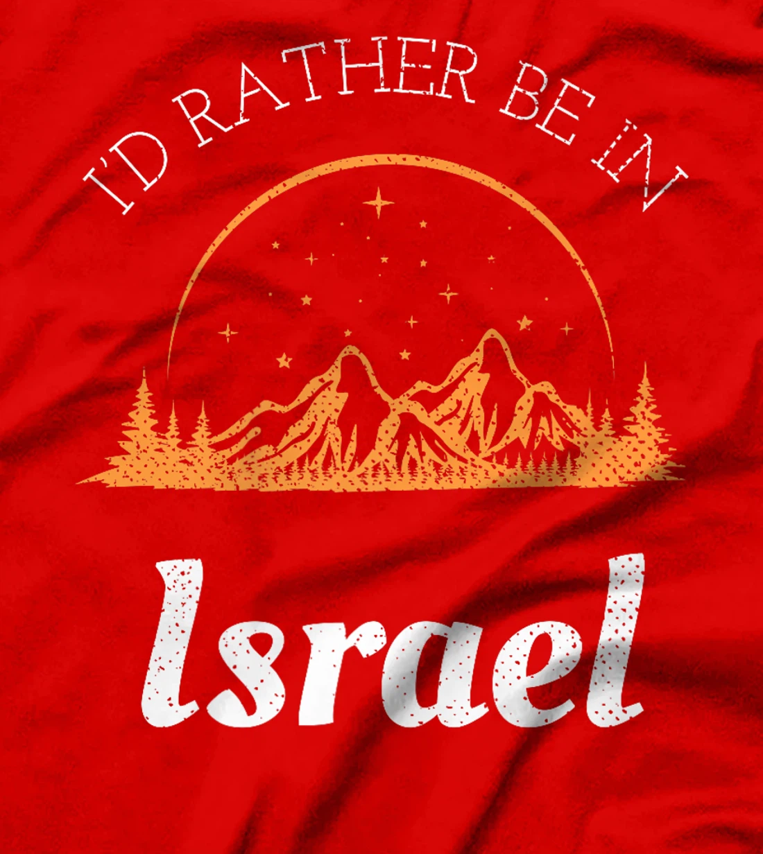 I'd Rather Be In Israel Vintage Retro Israel Premium T-Shirt