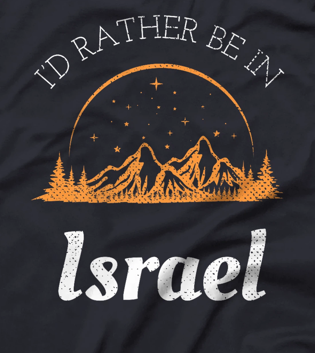 I'd Rather Be In Israel Vintage Retro Israel Premium T-Shirt
