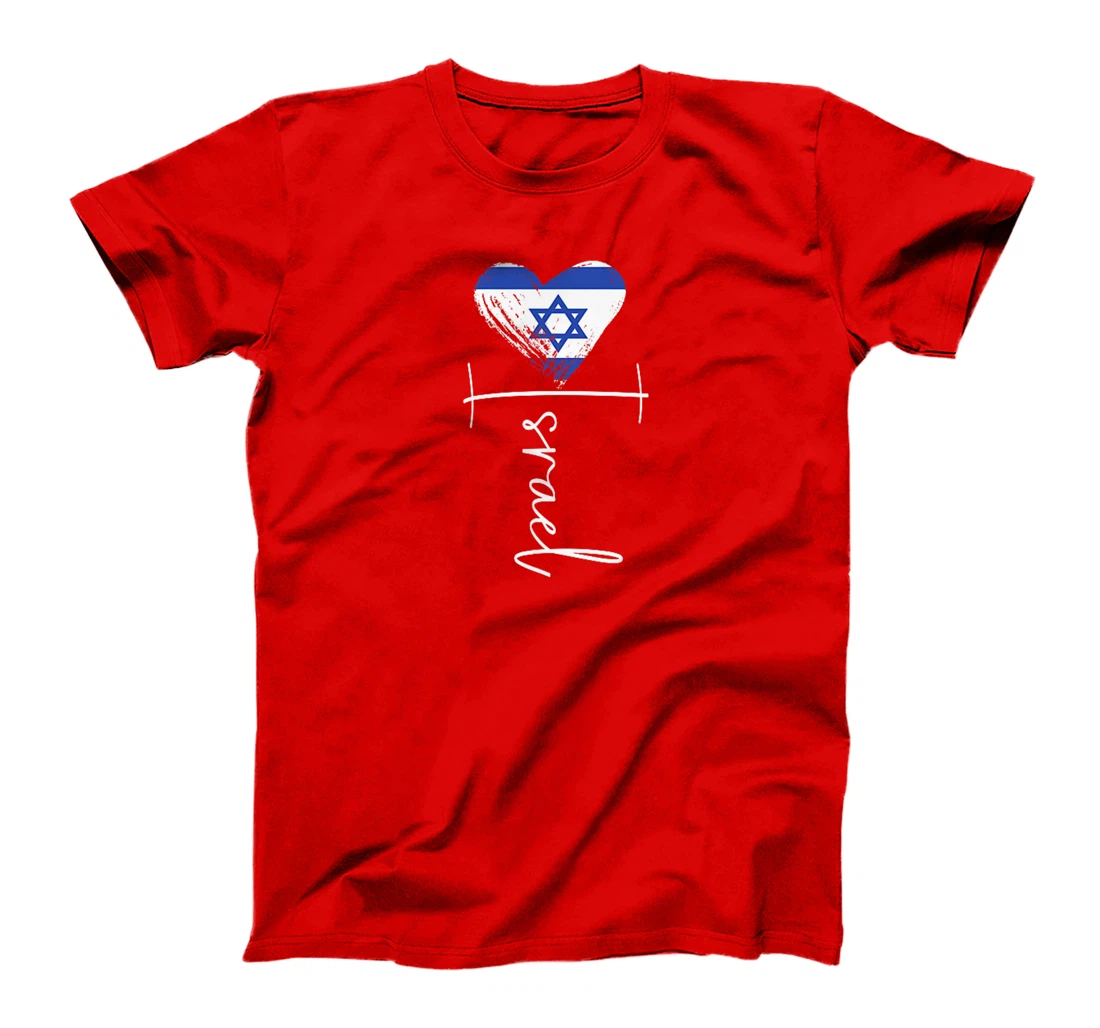 Vintage Israel flag, Israel Heart, Israel trip 2024 Premium T-Shirt