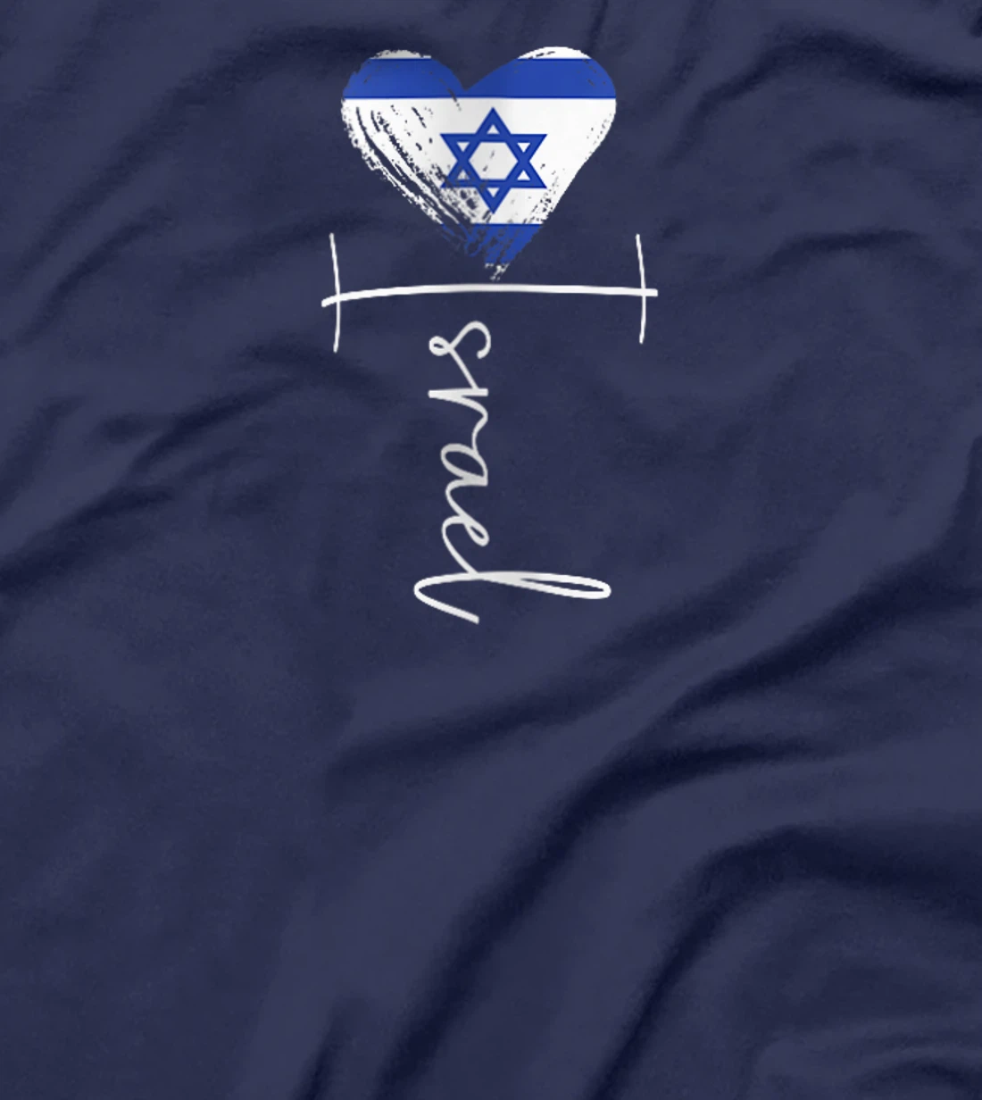 Womens Vintage Israel flag, Israel Heart, Israel trip 2024 T-Shirt