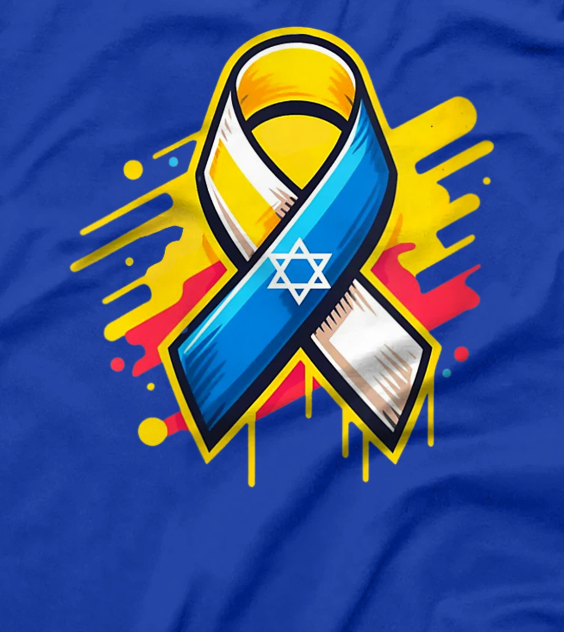 Womens Yellow Ribbon - Bring Them Back Home - Israel Flag - Love T-Shirt