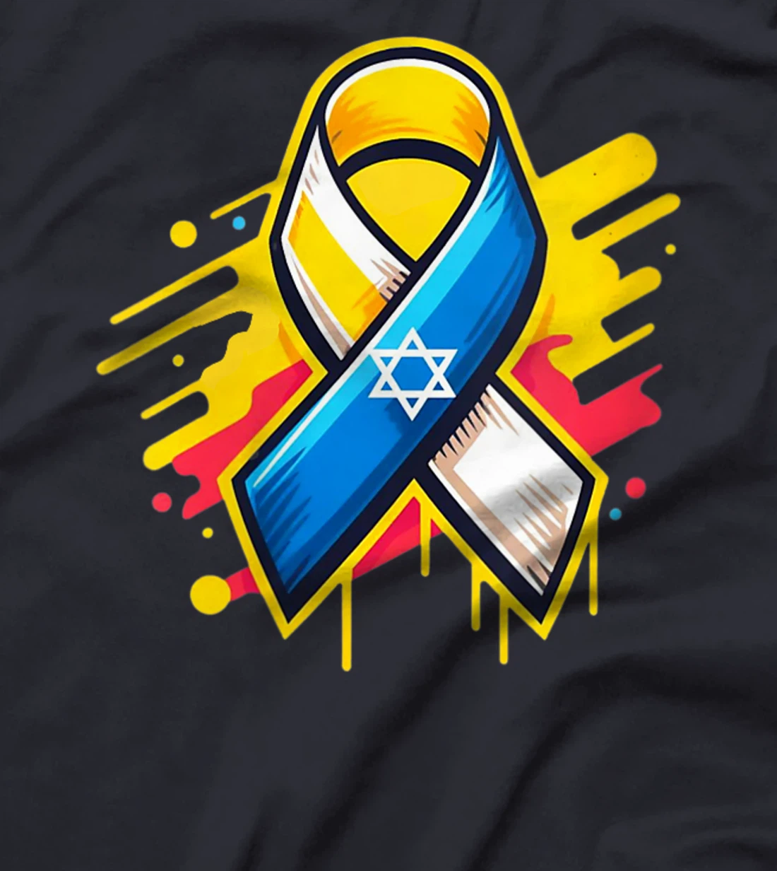 Womens Yellow Ribbon - Bring Them Back Home - Israel Flag - Love T-Shirt
