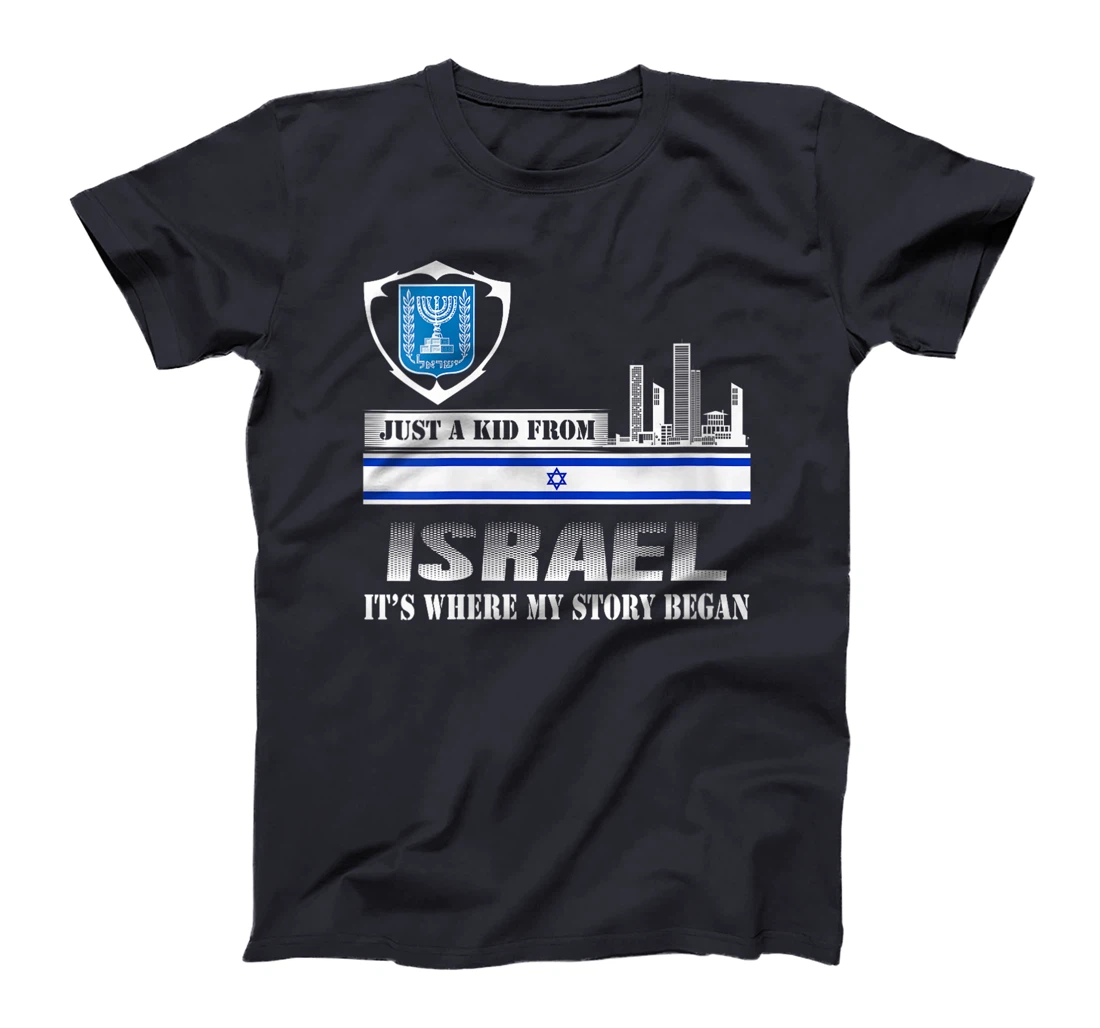 Womens Israel Flag Map - Israel Country T-Shirt