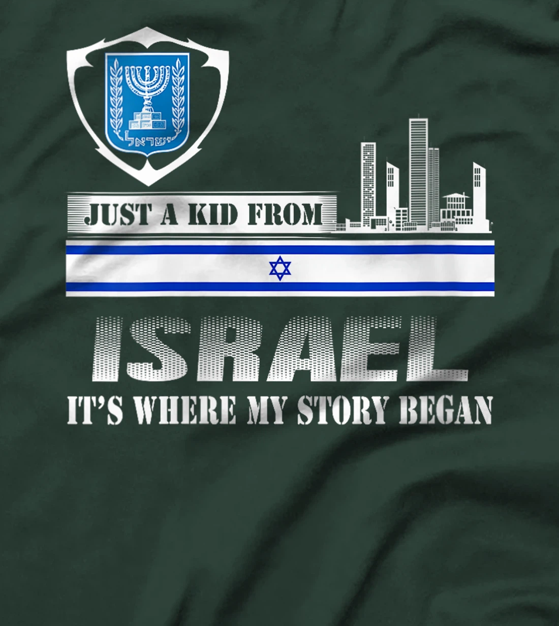 Womens Israel Flag Map - Israel Country T-Shirt