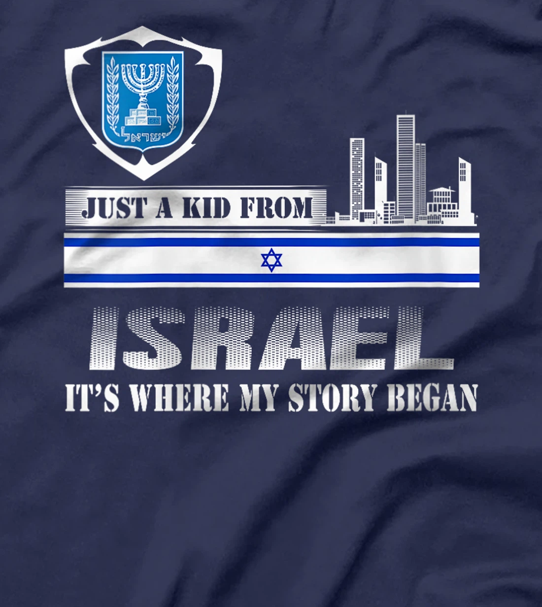 Womens Israel Flag Map - Israel Country T-Shirt