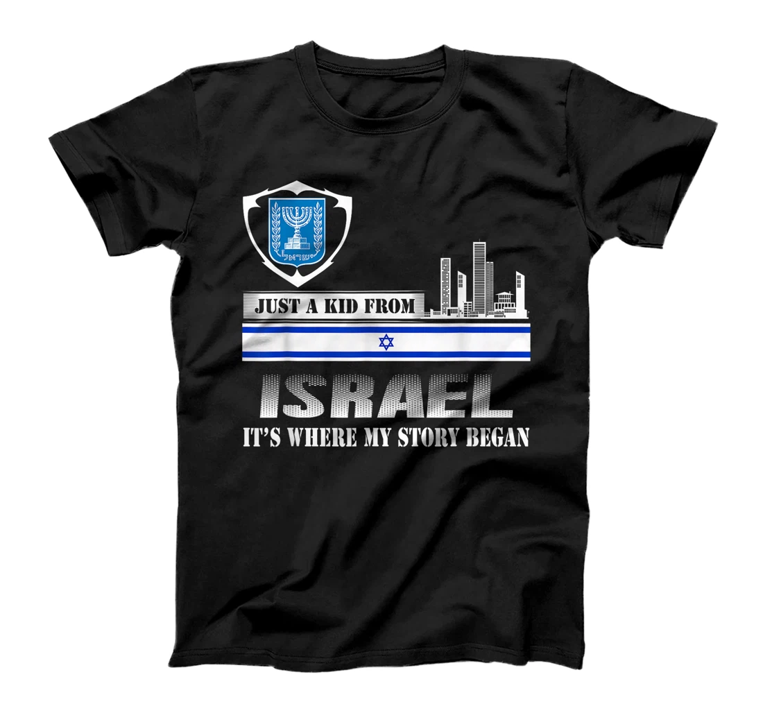 Israel Flag Map - Israel Country T-Shirt