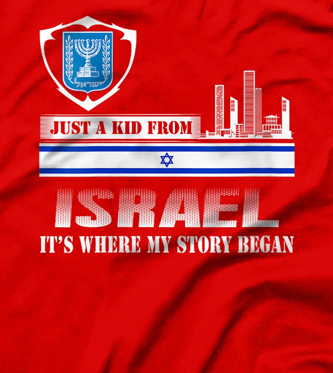 Womens Israel Flag Map - Israel Country T-Shirt