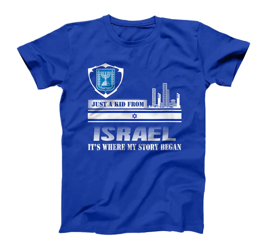 Womens Israel Flag Map - Israel Country T-Shirt