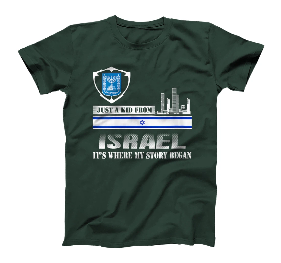 Womens Israel Flag Map - Israel Country T-Shirt