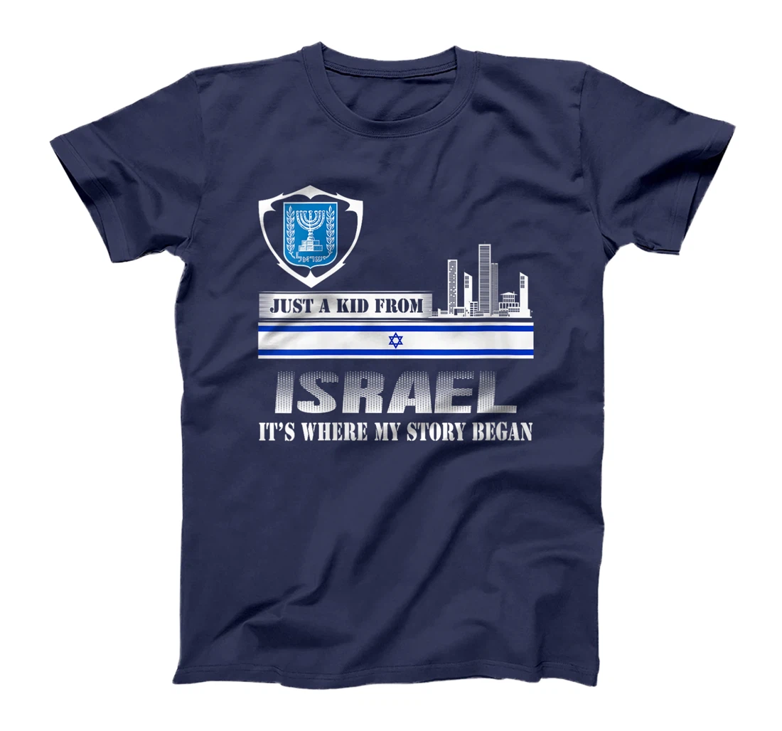Womens Israel Flag Map - Israel Country T-Shirt