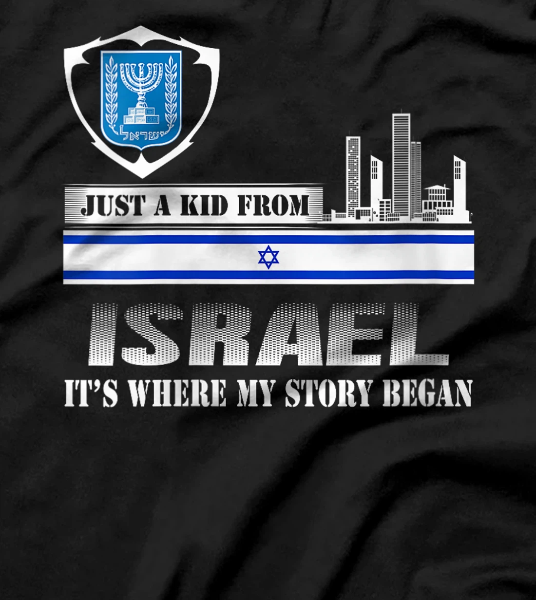 Womens Israel Flag Map - Israel Country T-Shirt