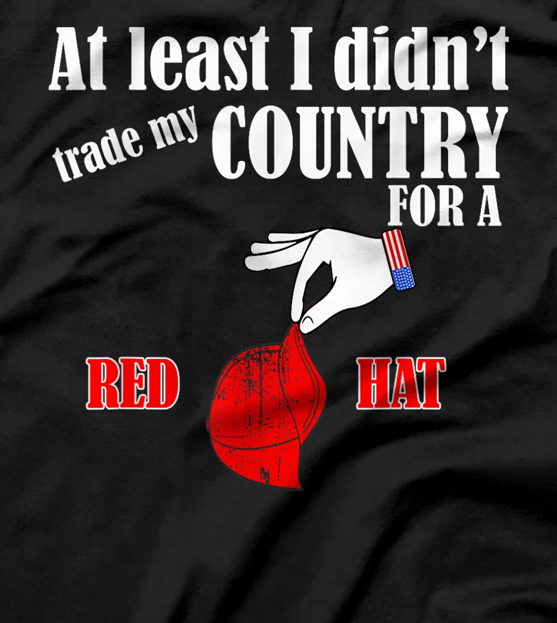 Funny Pro-America Anti-Trump American USA Flag Democracy T-Shirt