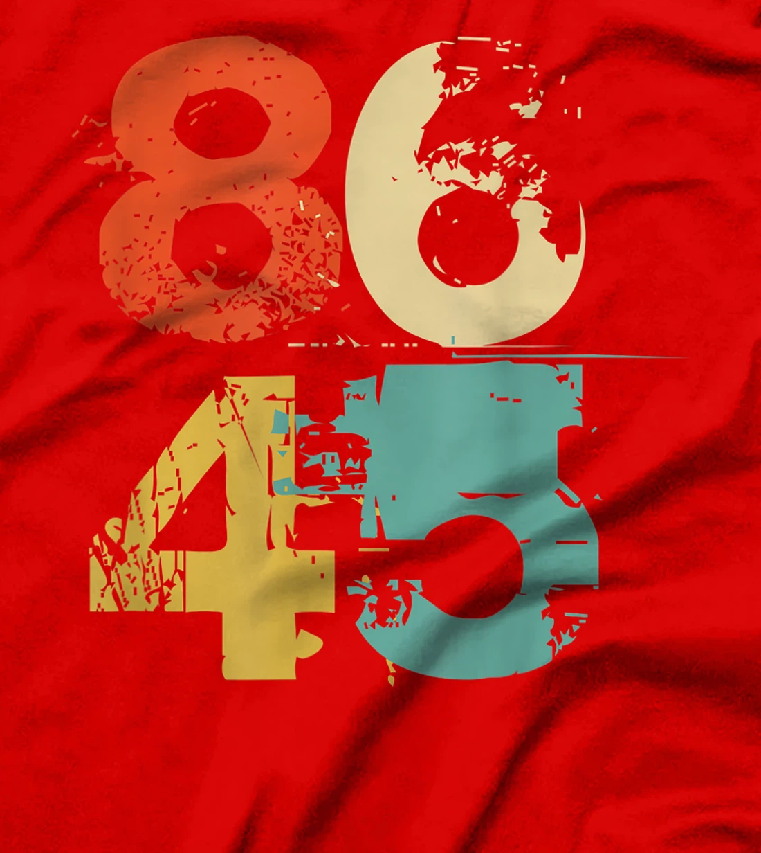 Lock Him Up Shirt 86 45 Retro 70s Vintage 8645 Indict Trump T-Shirt