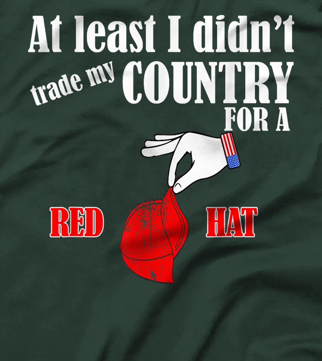 Funny Pro-America Anti-Trump American USA Flag Democracy T-Shirt