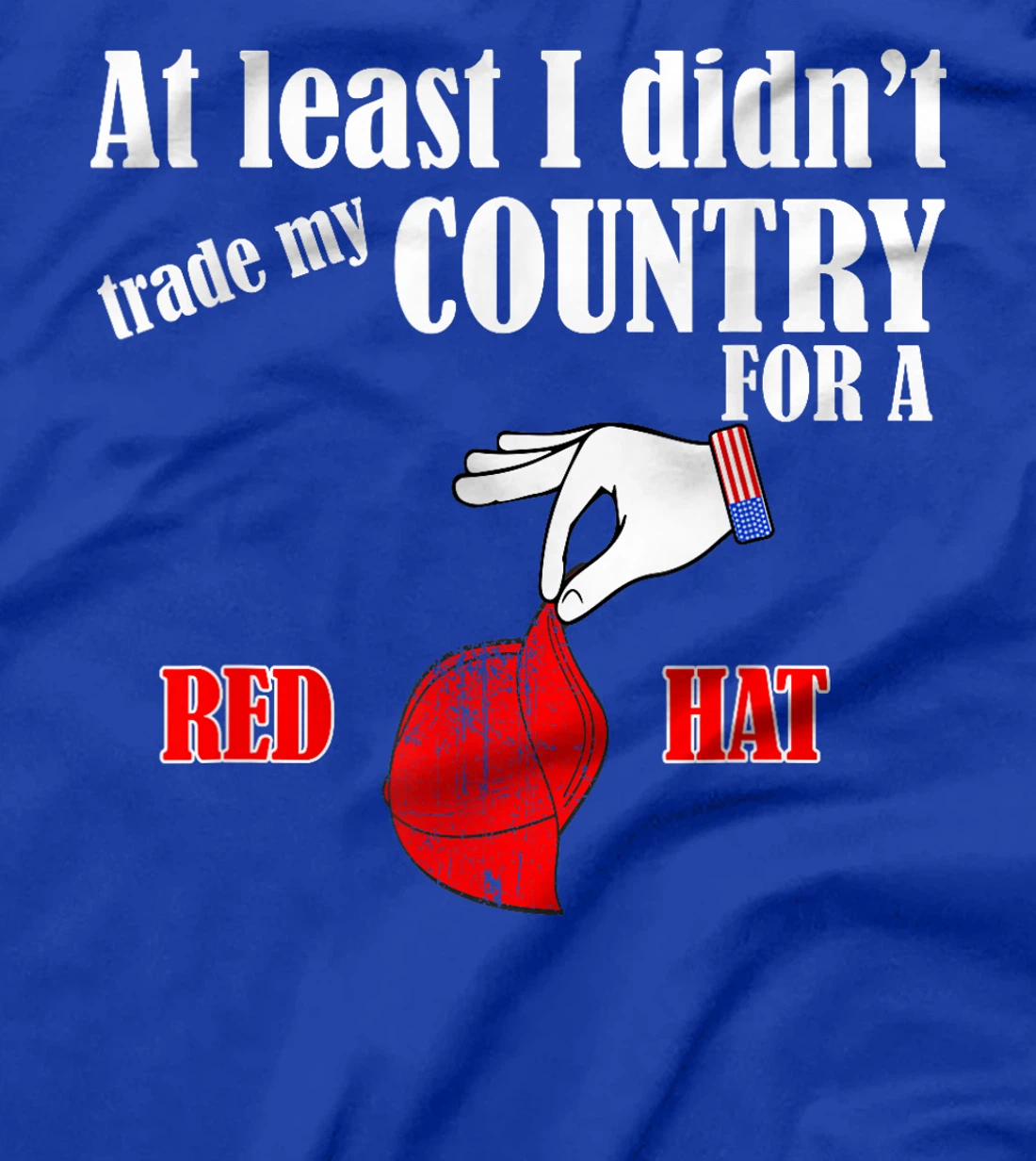 Funny Pro-America Anti-Trump American USA Flag Democracy T-Shirt