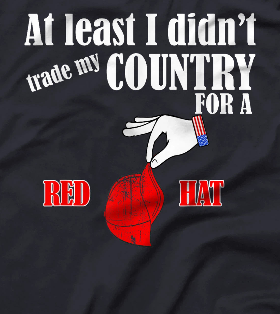 Funny Pro-America Anti-Trump American USA Flag Democracy T-Shirt