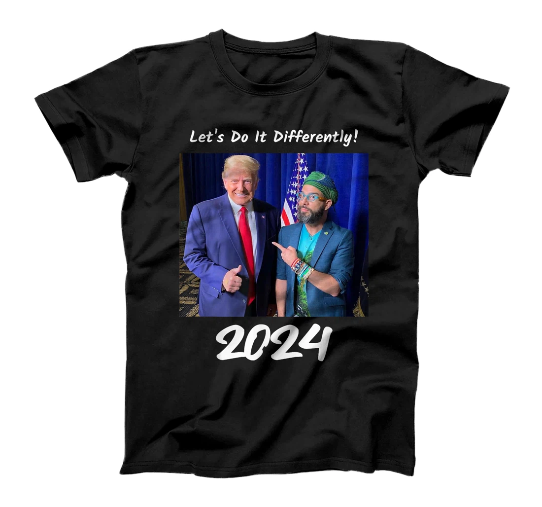 Trump and Otaola 2024 Lets Do It Differently American Flag T-Shirt