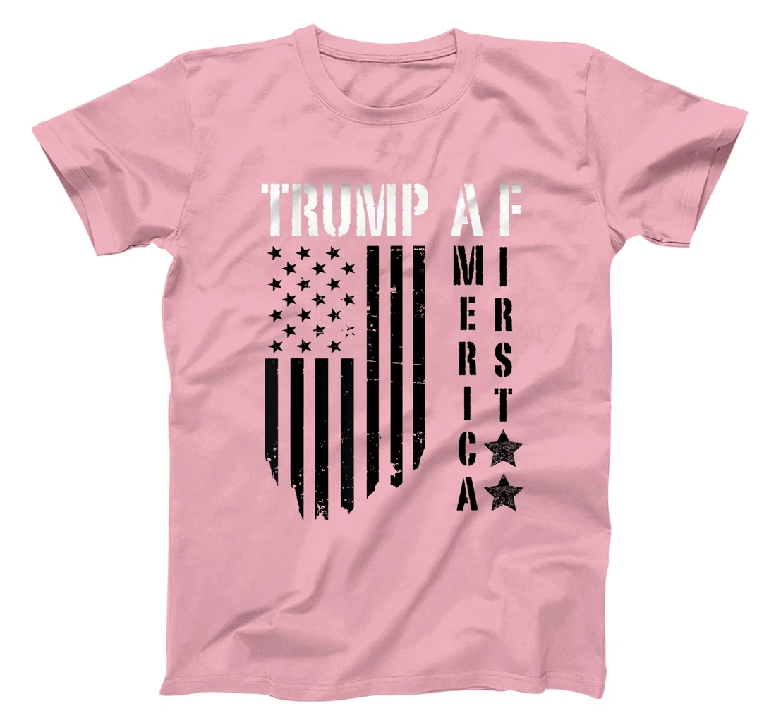 TRUMP AF America First 2024 Republican Patriot Vote USA Flag T-Shirt