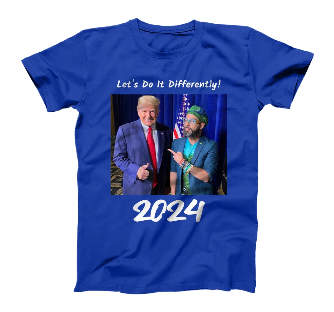 Trump and Otaola 2024 Lets Do It Differently American Flag T-Shirt