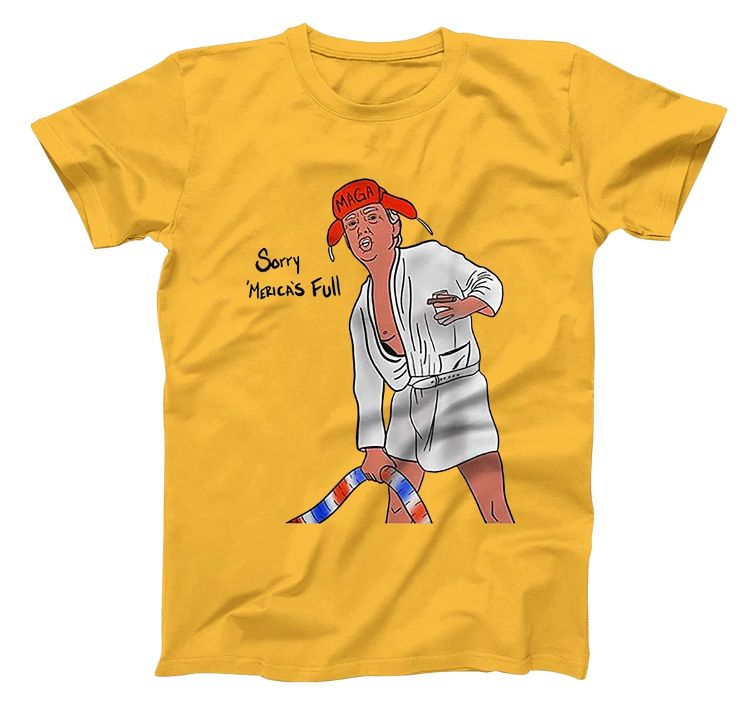 Sorry Merica's Full Funny Anti Trump Christmas Xmas Gift T-Shirt