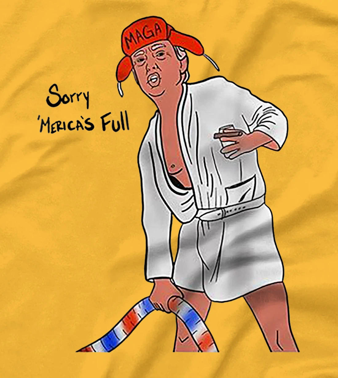 Sorry Merica's Full Funny Anti Trump Christmas Xmas Gift T-Shirt